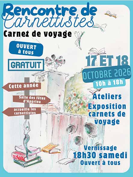 Affiche Rencontre des carnettisites Apprieu 2026