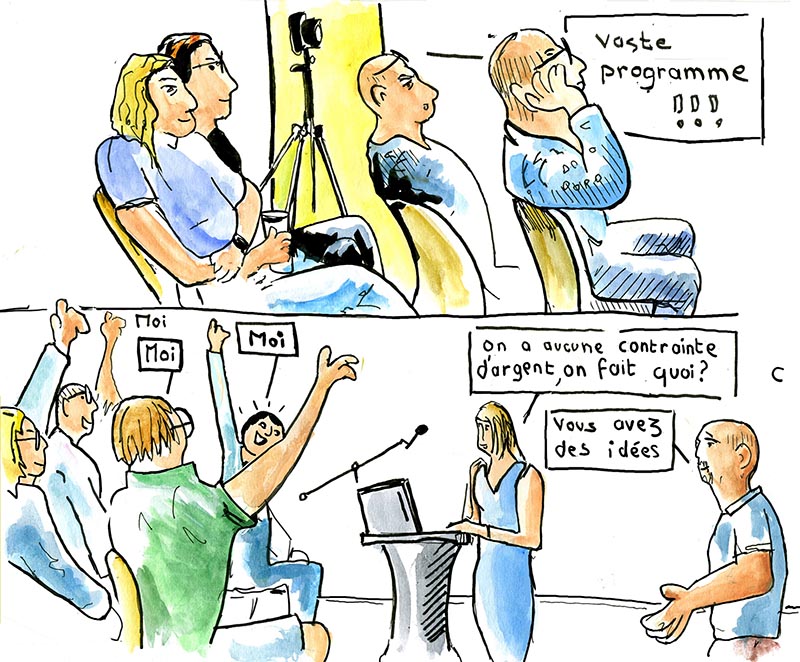 Vaste programme Dessin des journées de rentrée de l'IAB