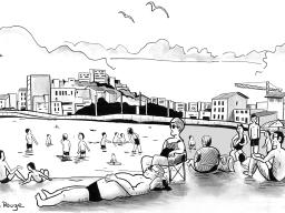 La plage de la Pointe-Rouge